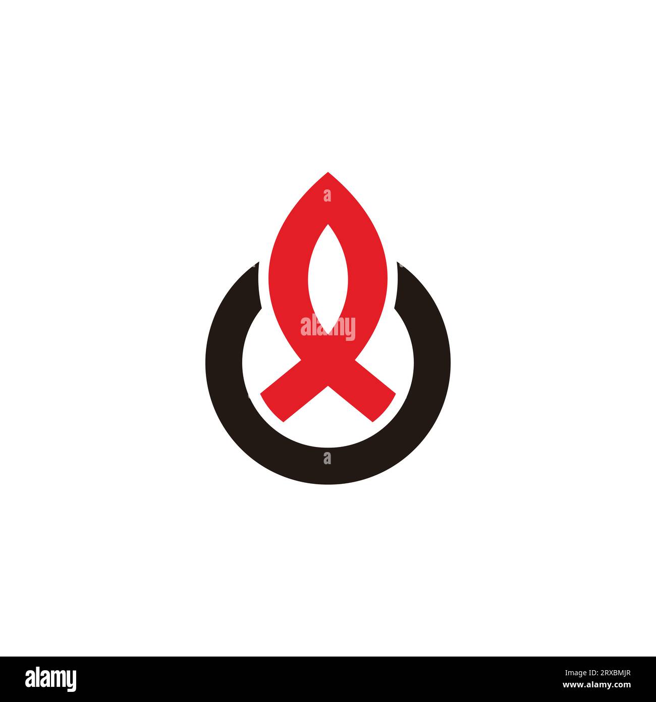 bonfire  simple circle geometric symbol vector Stock Vector