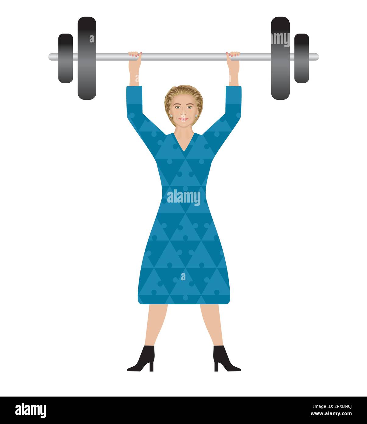 Big Set Of People Doing Exercises In The Gym. Workout With Dumbbell For  Different Groups Of Muscles. Arm And Upper Body Training For Women.  Isolated Flat Vector Illustration Royalty Free SVG, Cliparts