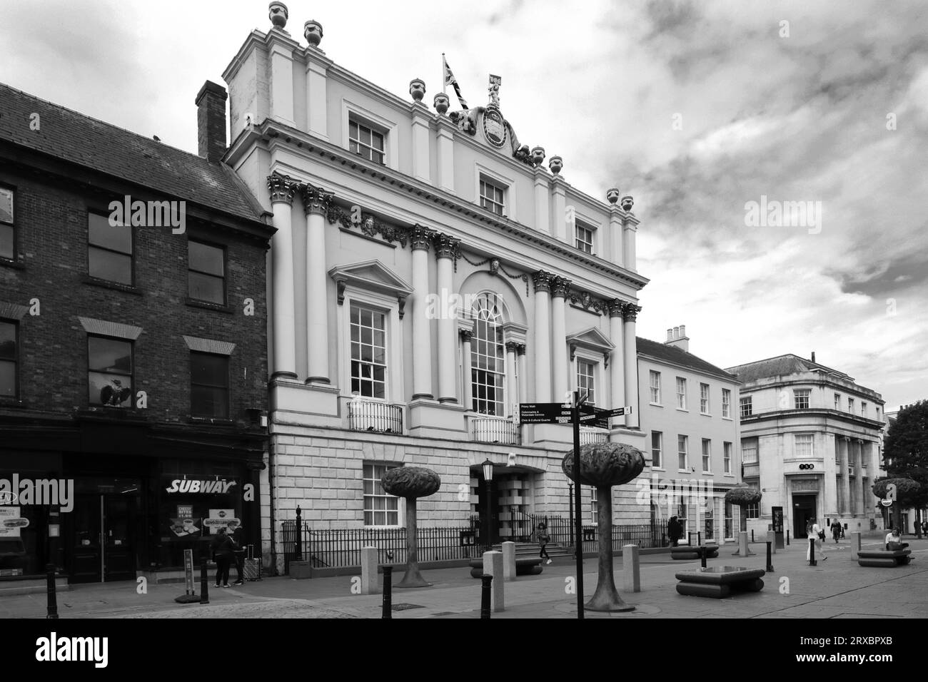 The Mansion House in Doncaster town, South Yorkshire, England, UK Stock Photo