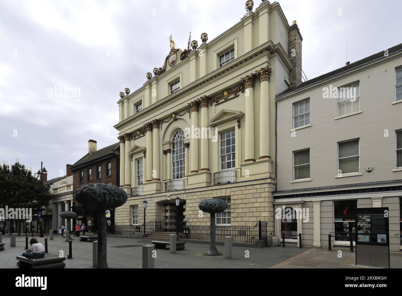 The Mansion House in Doncaster town, South Yorkshire, England, UK Stock Photo