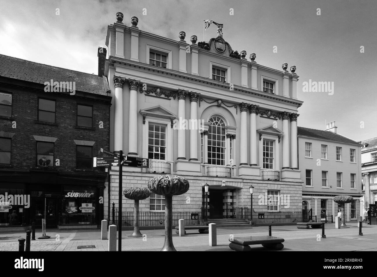 The Mansion House in Doncaster town, South Yorkshire, England, UK Stock Photo