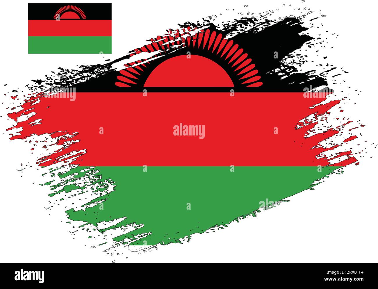 grunge-flag-malawi-stock-vector-images-alamy