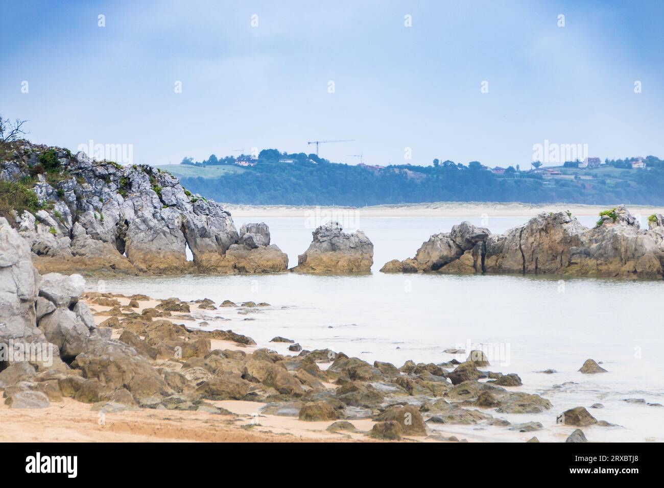 Bikini Beach or Baia de los bikinis, in Santander, Cantabria, Spain