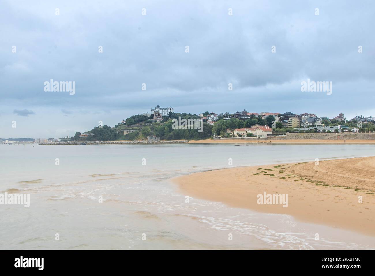 The Bikini Beach or Baia de los bikinis in Santander, Cantabria, Spain