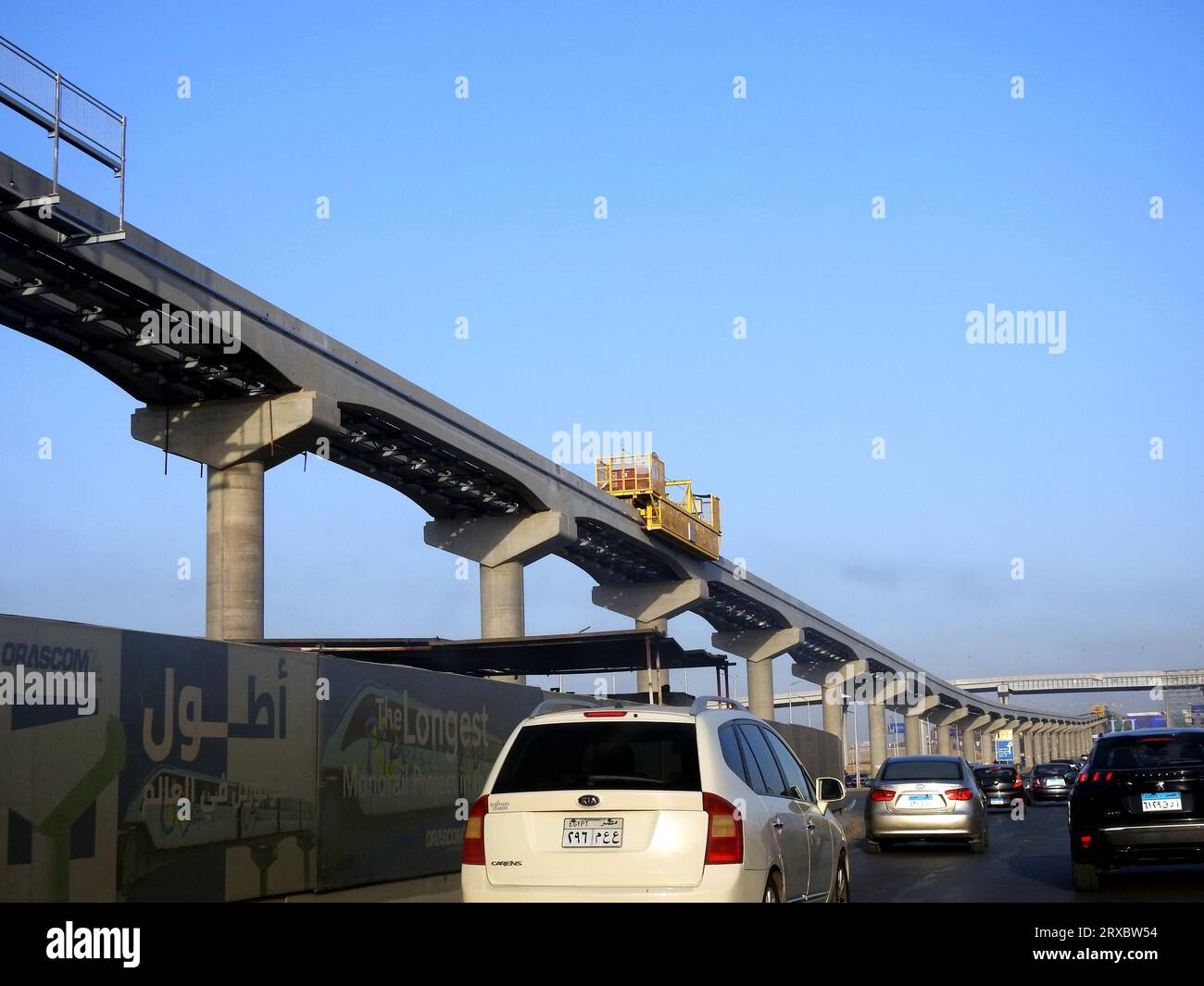 Cairo, Egypt, August 30 2023 Construction site of Cairo Egyptian