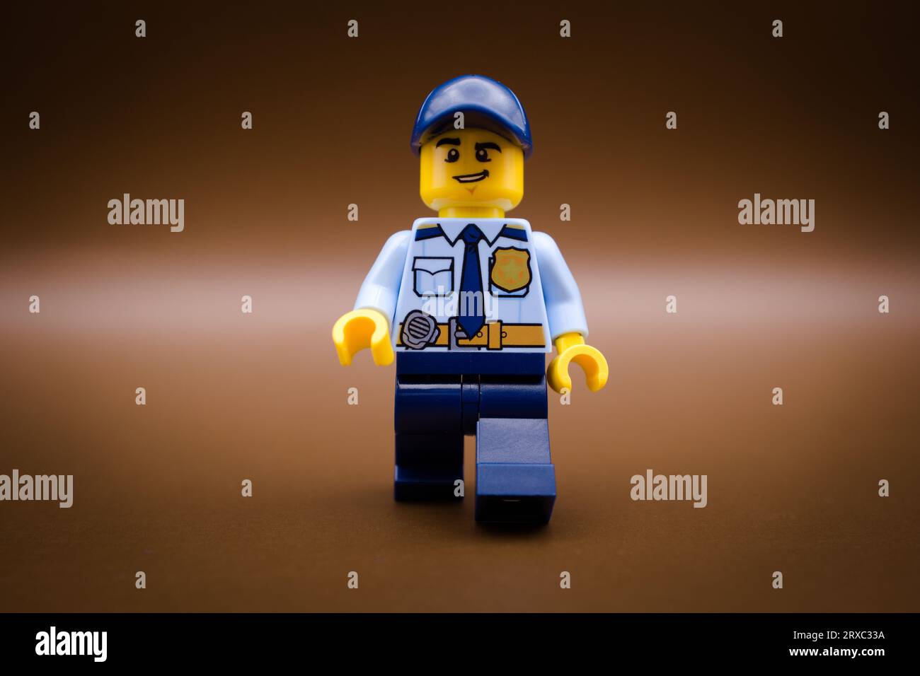 Confident police officer Stock Photo