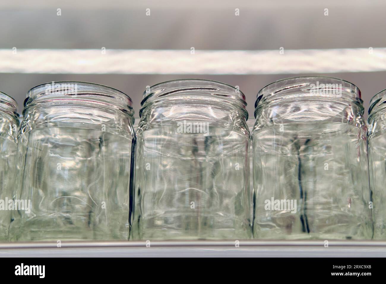 Empty glass jar jars shelf hi-res stock photography and images - Alamy