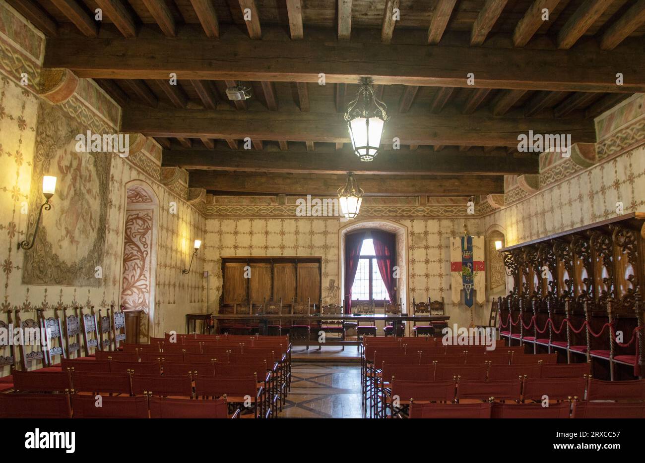 the lower castle of Marostica, Veneto, Itsly Stock Photo