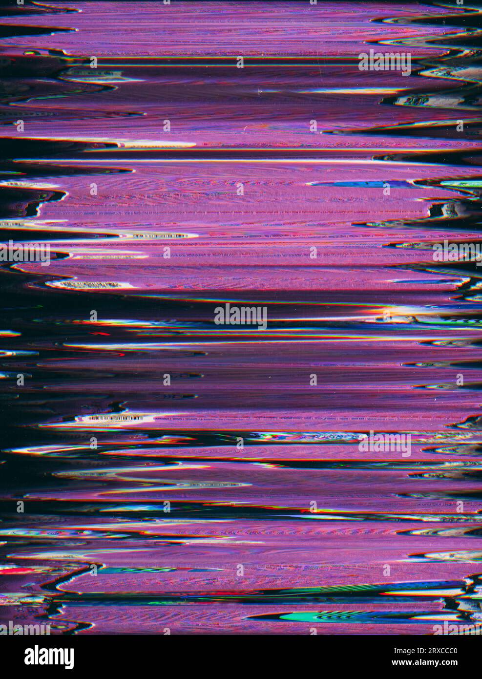 Vhs noise signal distortion old film effect glitch Stock Photo Alamy