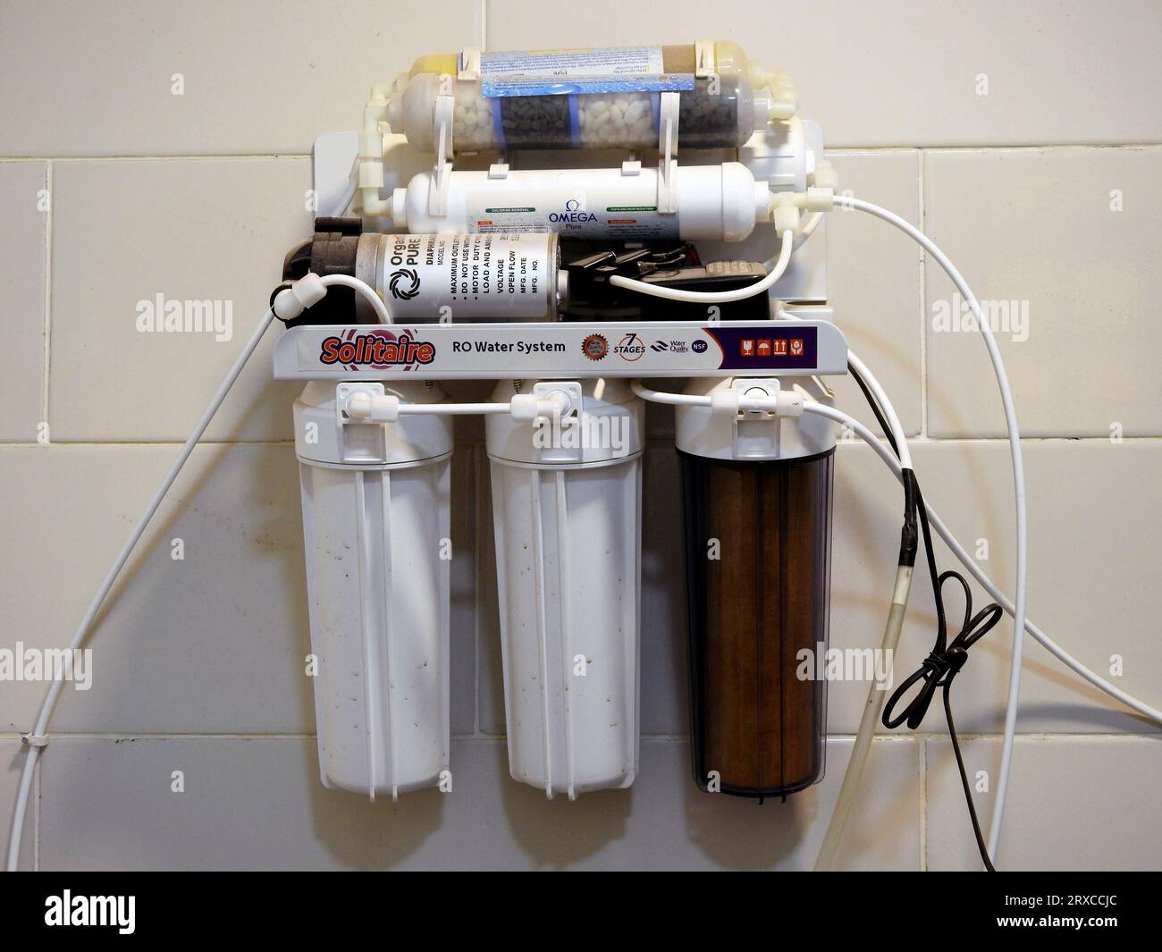 Cairo, Egypt, September 17 2023 7 Stage Solitaire Ro water system