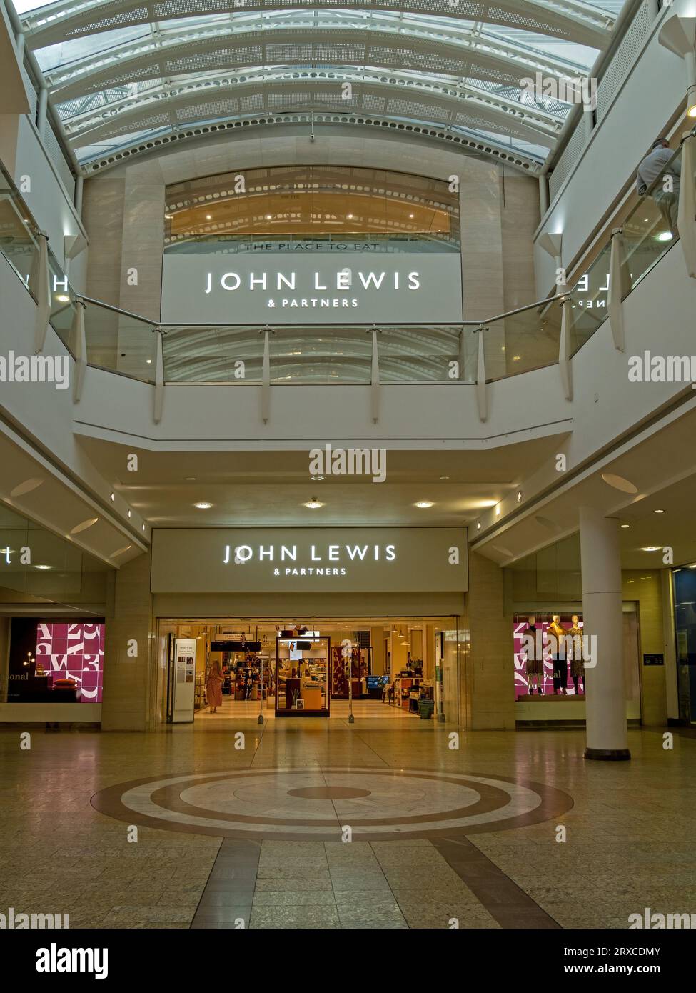 The entrance to the John Lewis store inside Cribbs Causeway shopping Mall, Bristol, England, UK Stock Photo