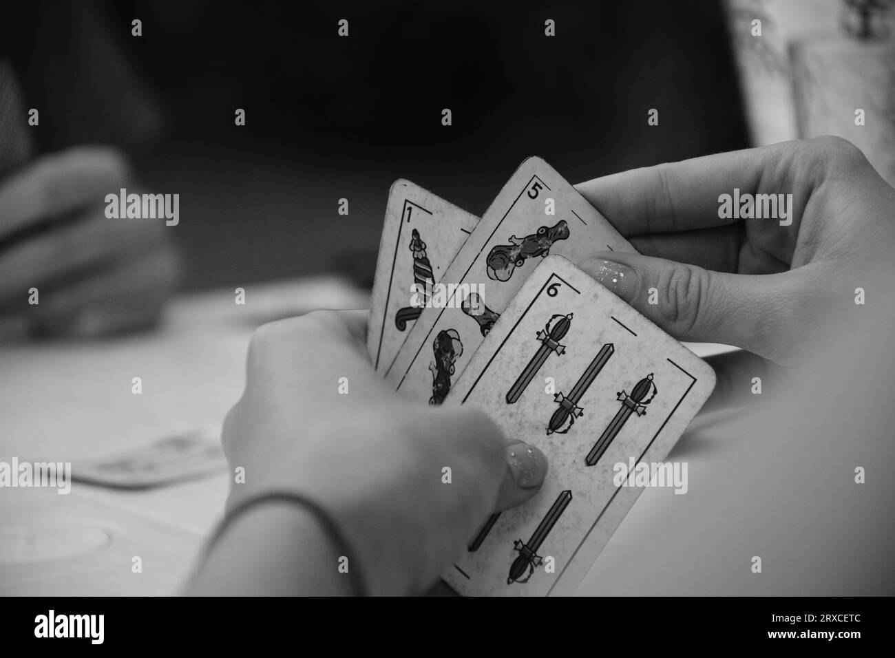 It is a hand of Truco, a traditional Argentinian card game played with