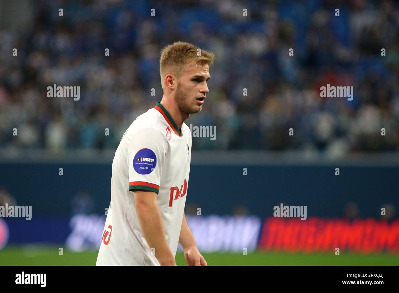 Saint Petersburg, Russia, 24 september 2023: Football. Russian Premier ...