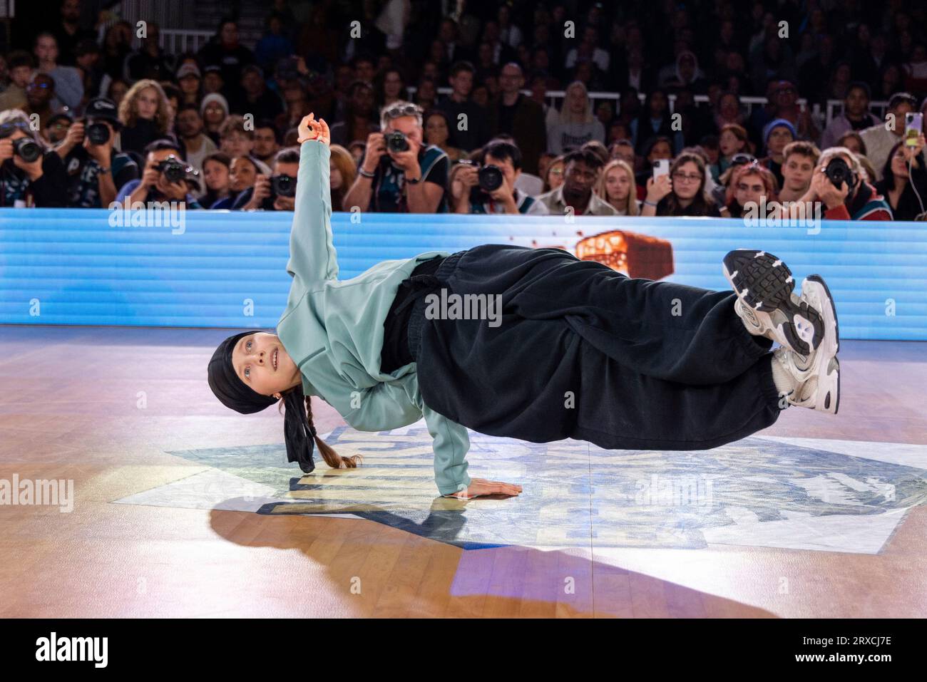 Lithuania's Dominika Banevič, known as BGirl Nicka, competes during