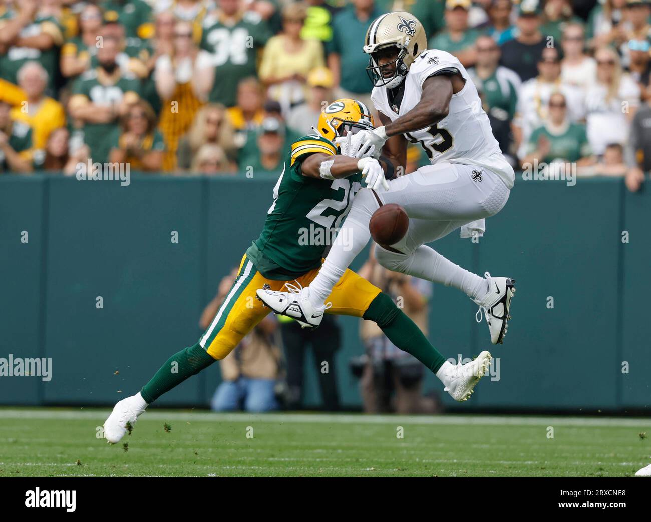 FILE - New Orleans Saints tight end Juwan Johnson (83) attempts to