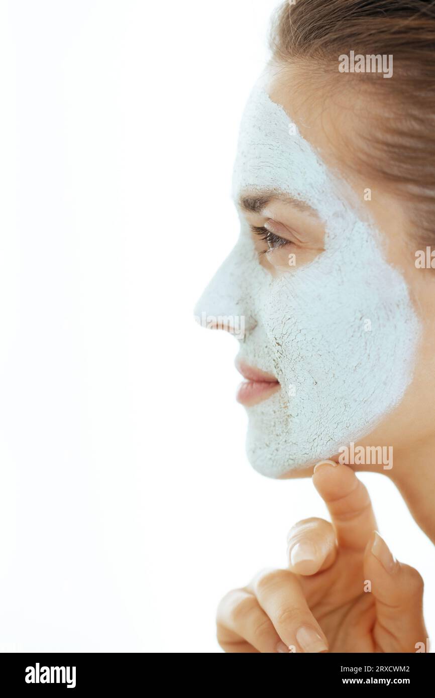 Mature woman wearing facial mask hi-res stock photography and images ...