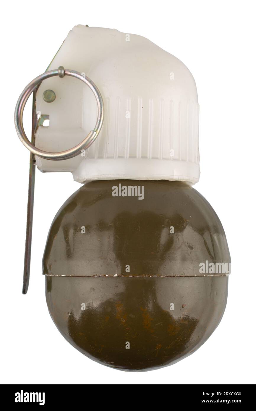 Soviet hand grenade RGN isolated on white background Stock Photo - Alamy