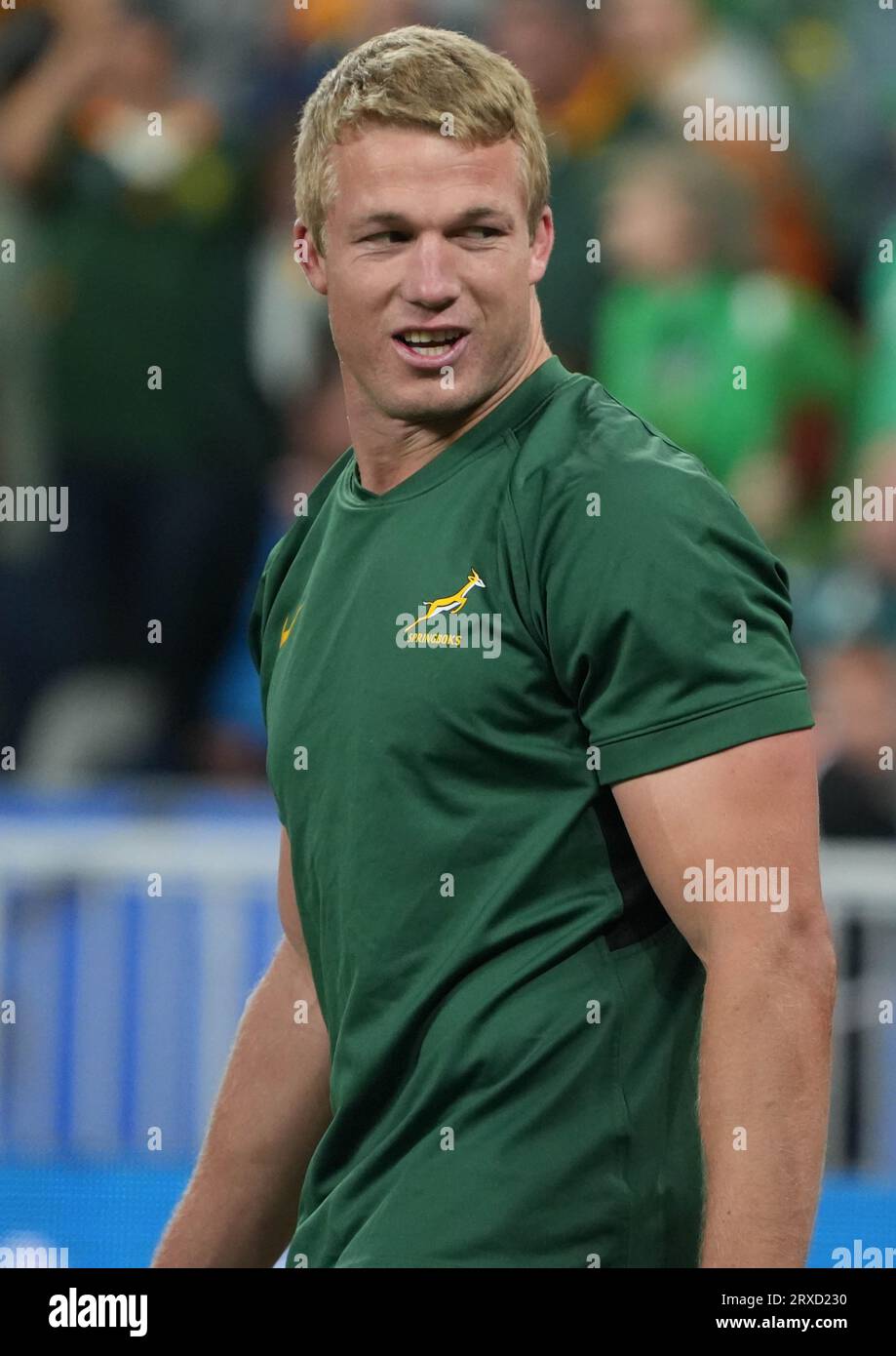 Pieter-Steph DU TOIT of South Africa during the World Cup 2023, Pool B rugby  union match between South Africa and Ireland on September 23, 2023 at Stade  de France in Saint-Denis near
