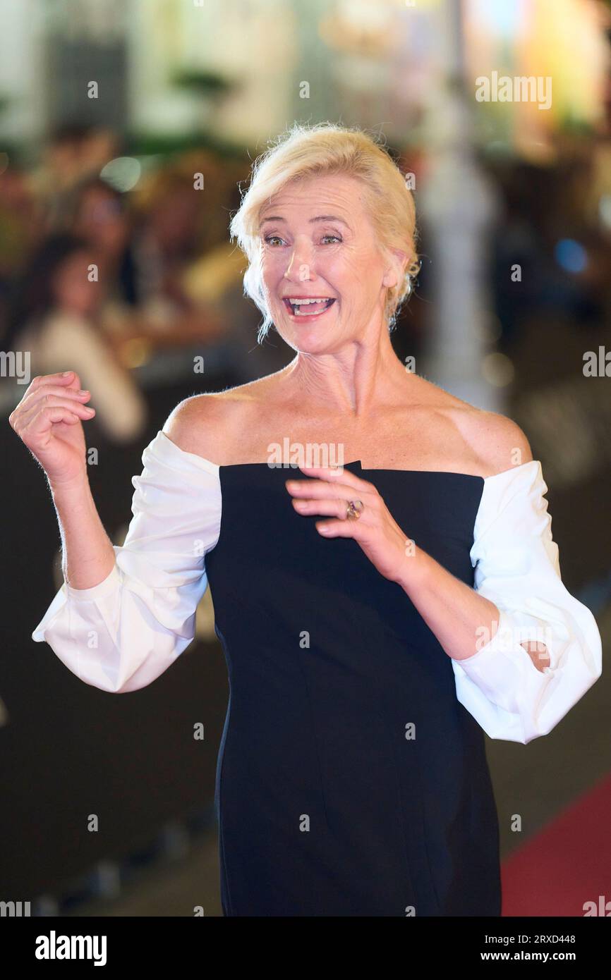 Donostia / San Sebastian. Spain. 20230924,  Ana Duato attended 'Cuentame como Paso, Gala' Red Carpet during 71st San Sebastian International Film Festival at Victoria Eugenia Theatre on September 24, 2023 in Donostia / San Sebastian, Spain Stock Photo