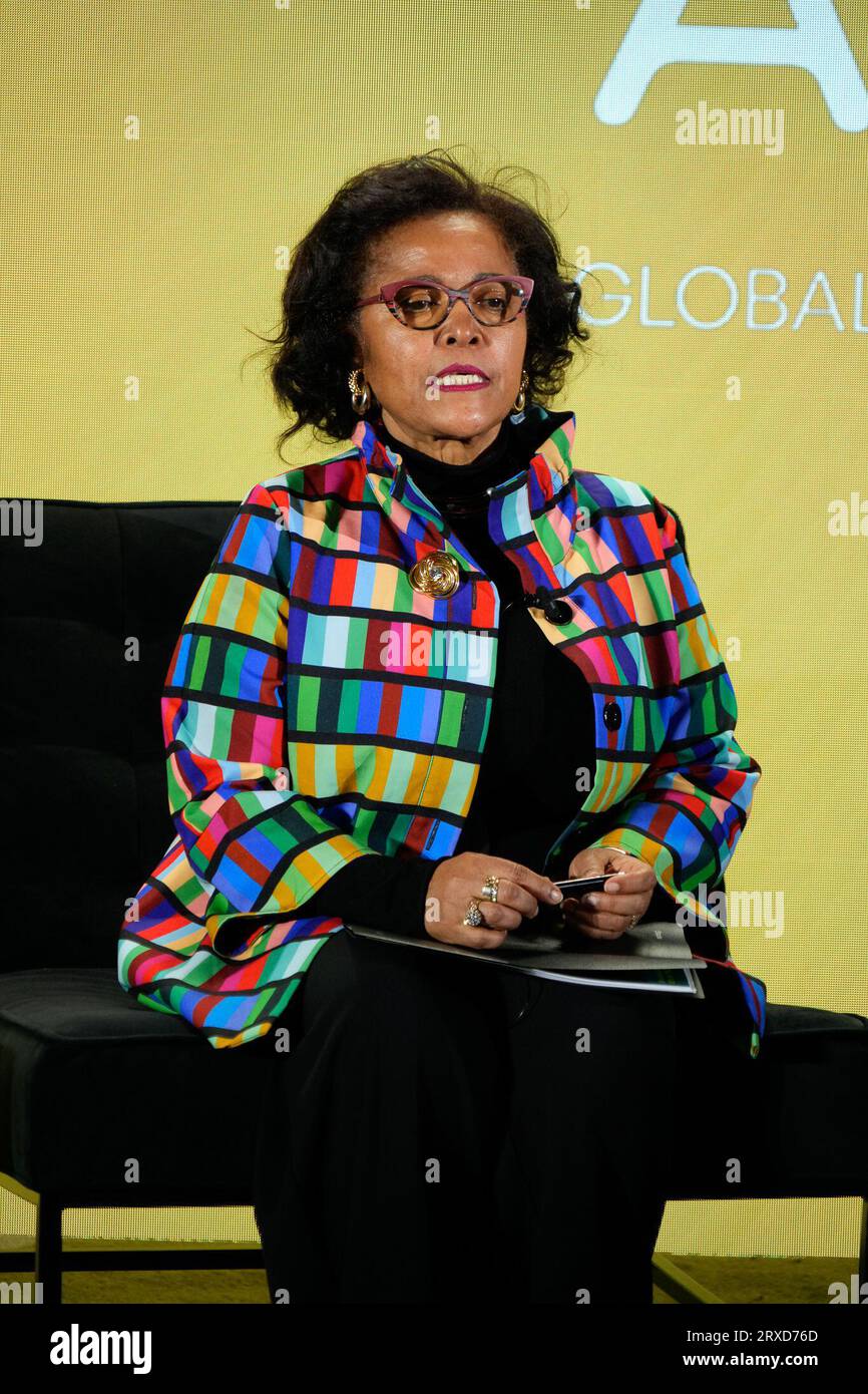 New York, New York, USA. , . H.E. Nardos Bekele Thomas during the 2023