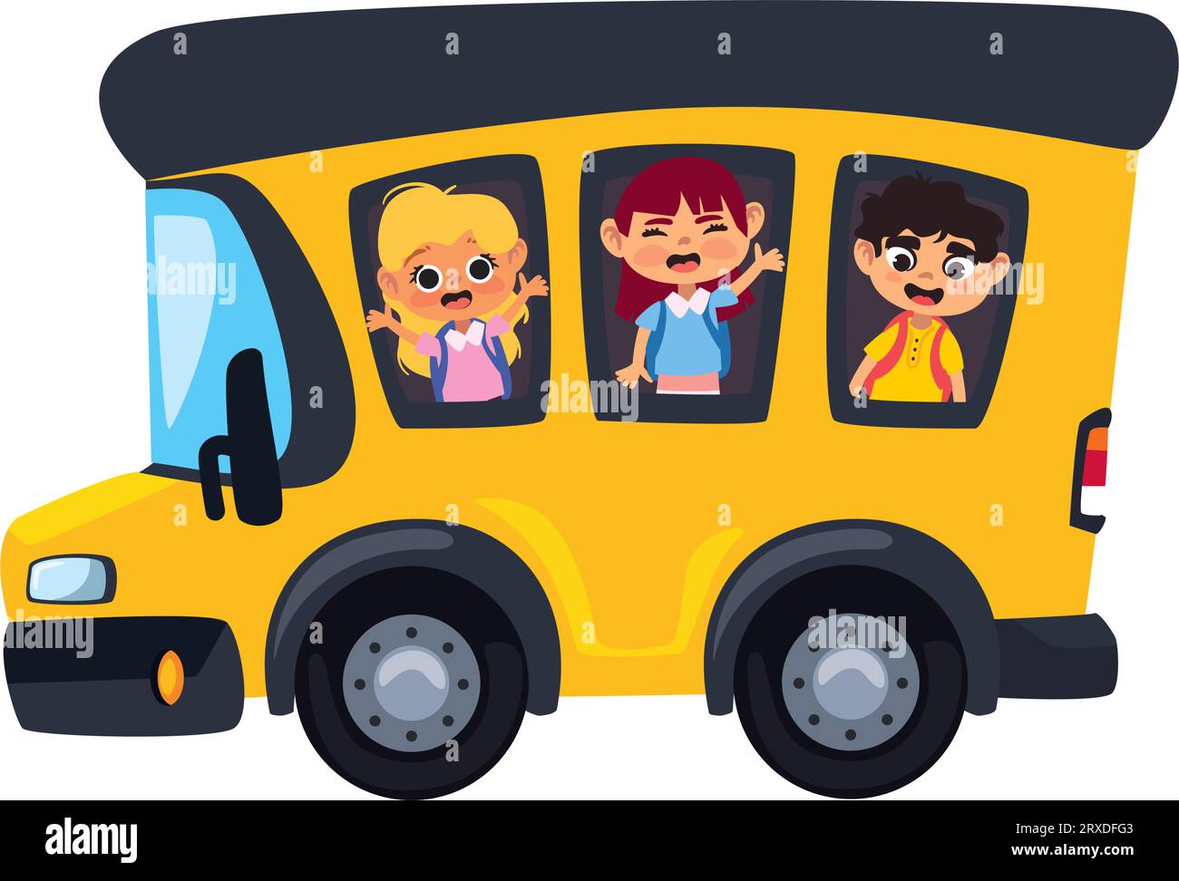 students bus journey icon Stock Vector Image & Art - Alamy