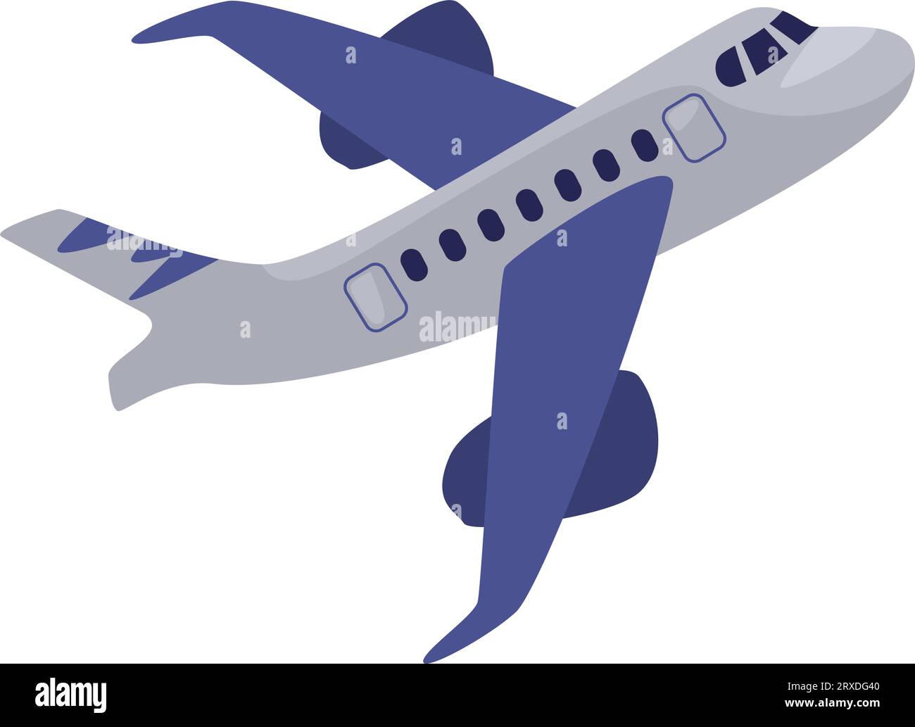 airplane flying travel passengers Stock Vector Image & Art - Alamy