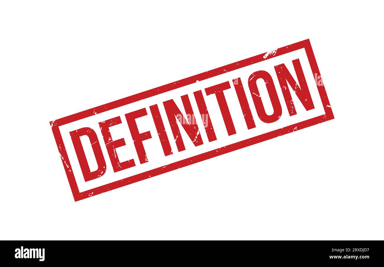 Red Definition Rubber Stamp Seal Vector Stock Vector Image & Art Alamy