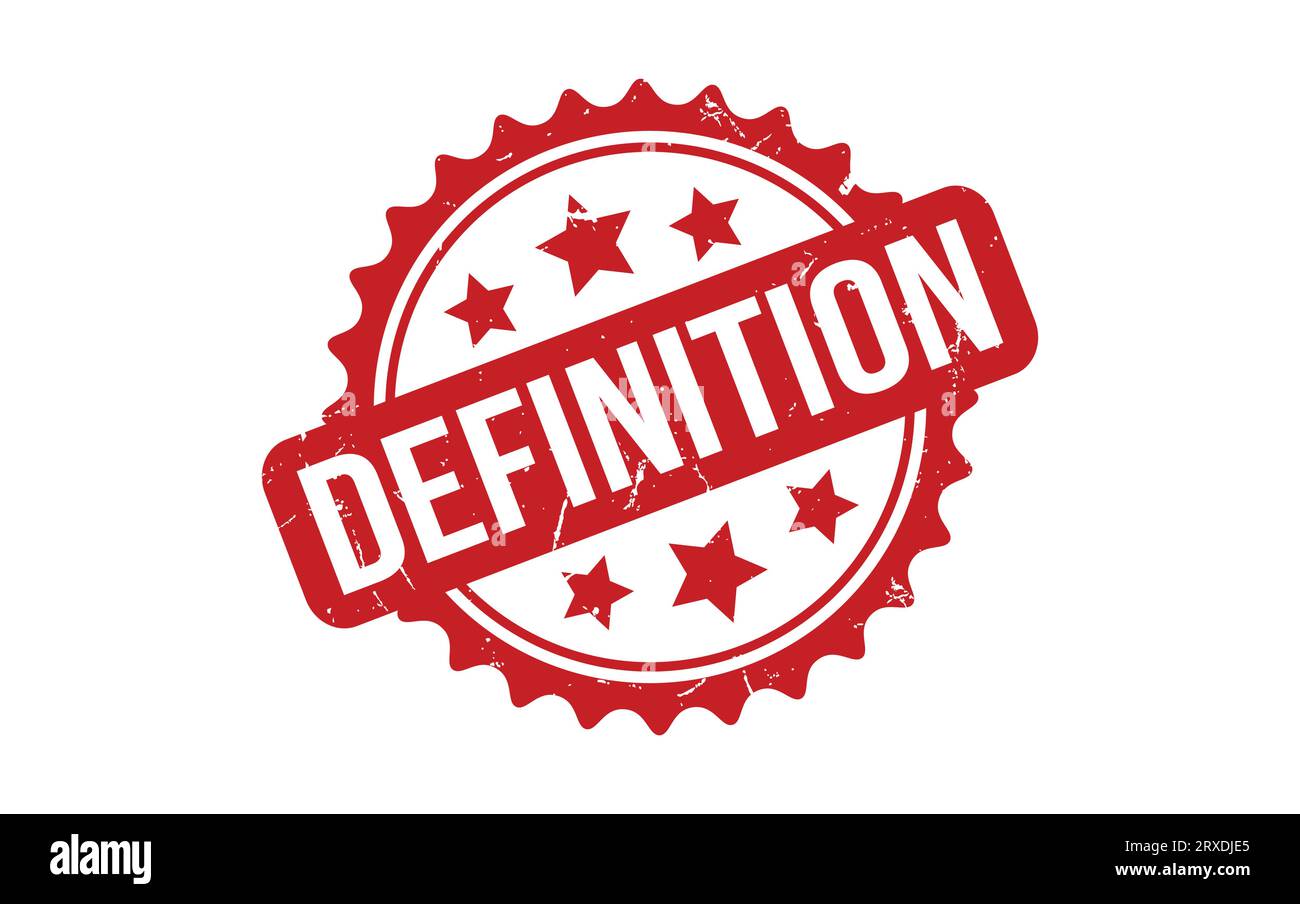 Definition rubber grunge stamp seal vector Stock Vector Image & Art Alamy
