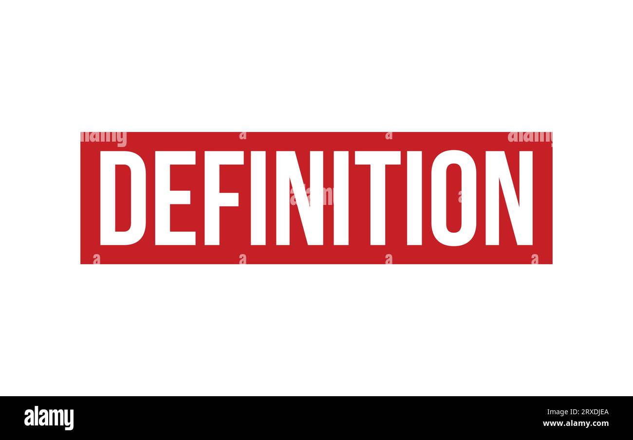 Definition Rubber Stamp Seal Vector Stock Vector Image & Art Alamy