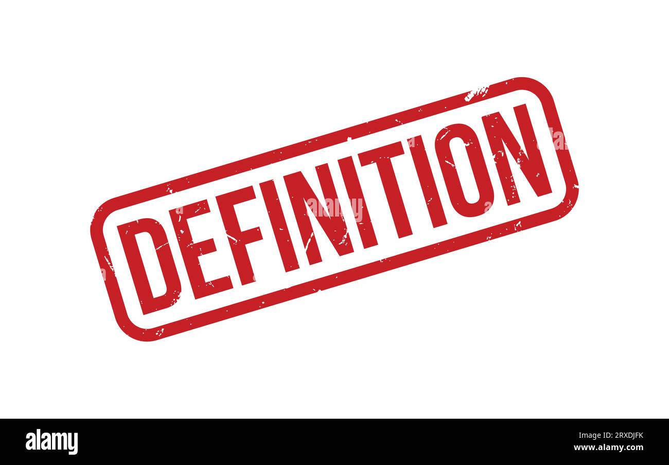 Red Definition Rubber Stamp Seal Vector Stock Vector Image & Art Alamy