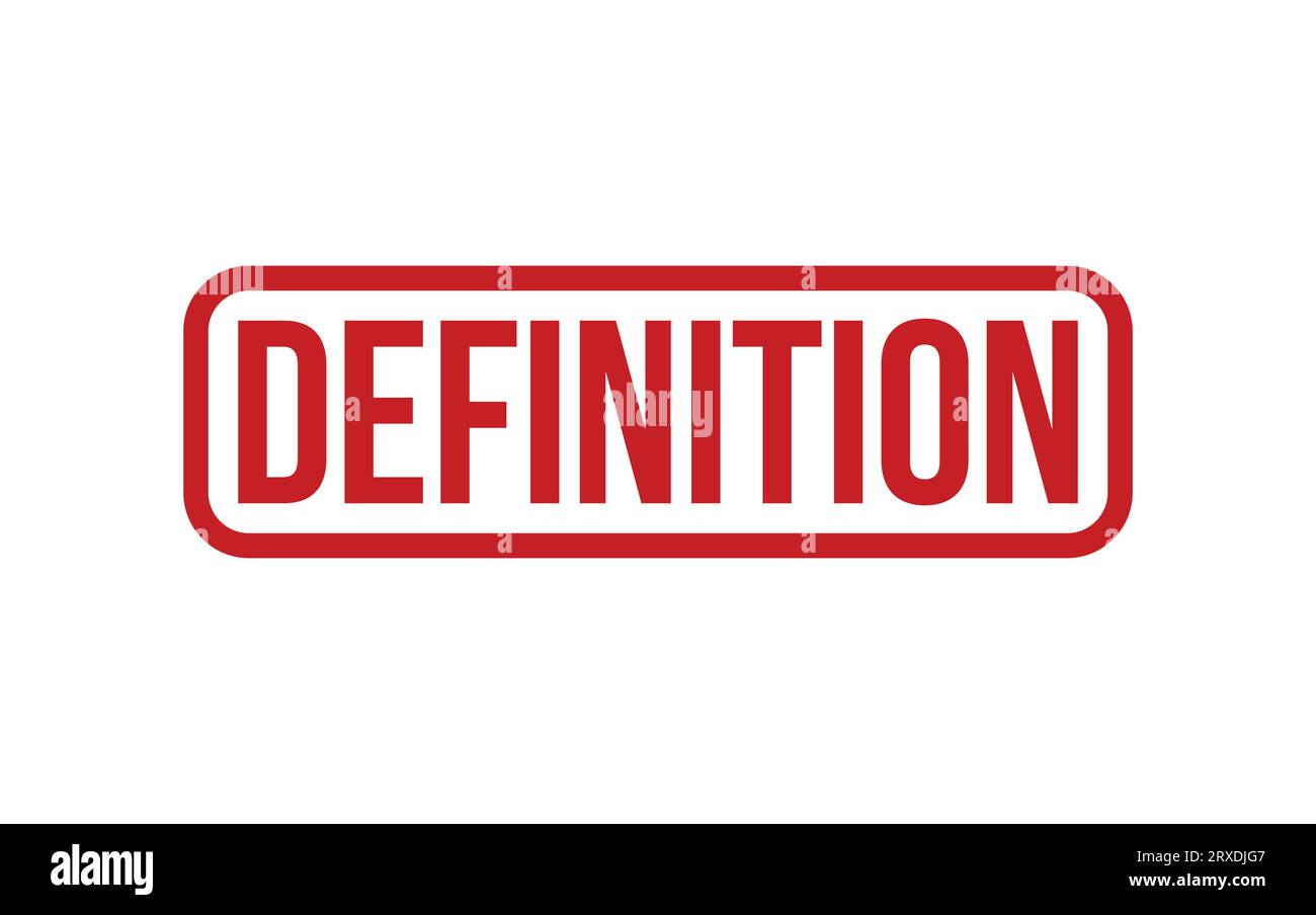 Red Definition Rubber Stamp Seal Vector Stock Vector Image & Art Alamy