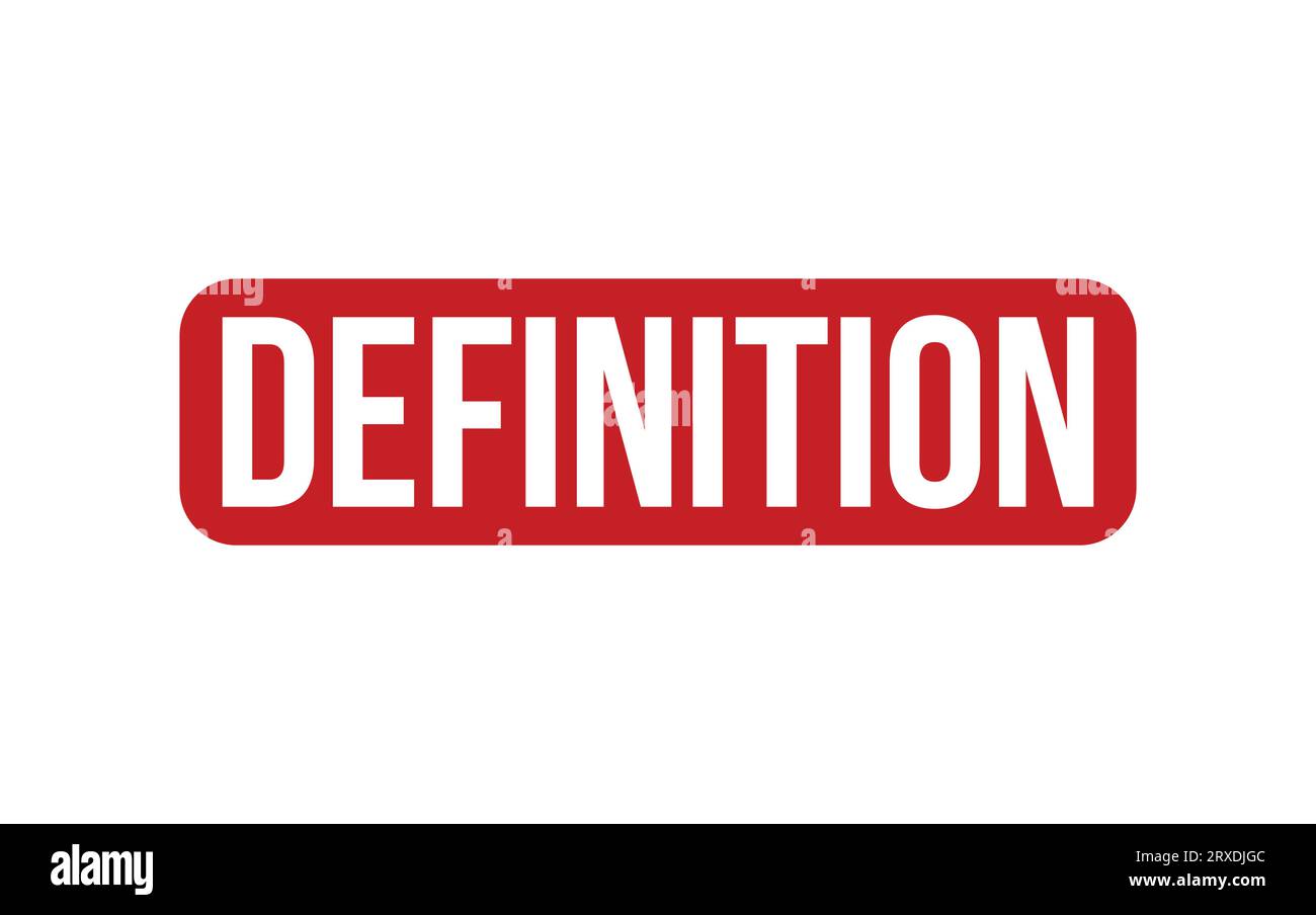 Definition Rubber Stamp Seal Vector Stock Vector Image & Art Alamy