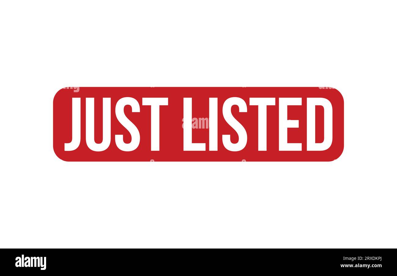 just listed c lip art Just listed stamp Stock Vector Images
