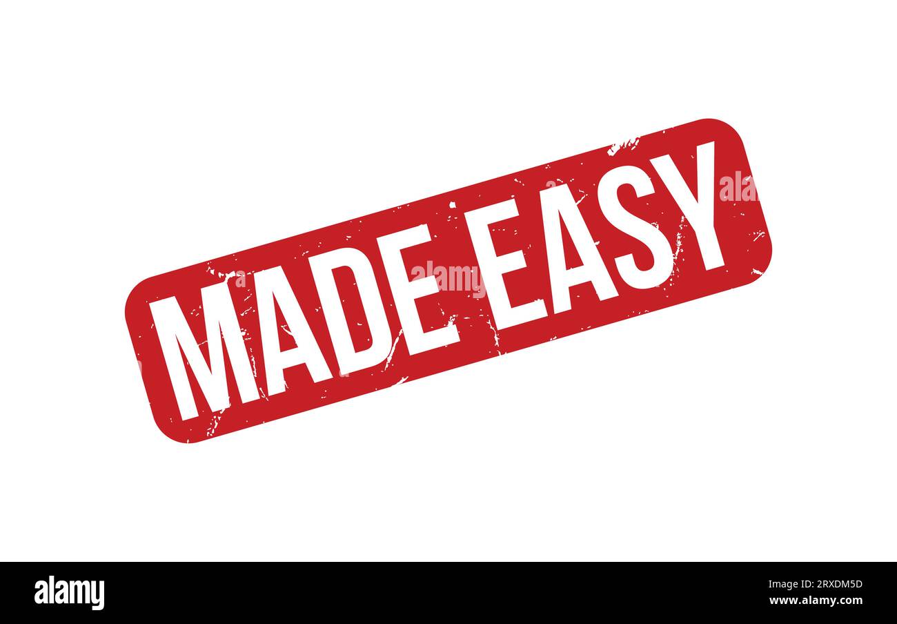 Made Easy rubber grunge stamp seal vector Stock Vector