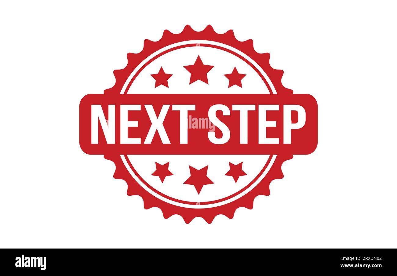 Next Step rubber grunge stamp seal vector Stock Vector Image & Art - Alamy