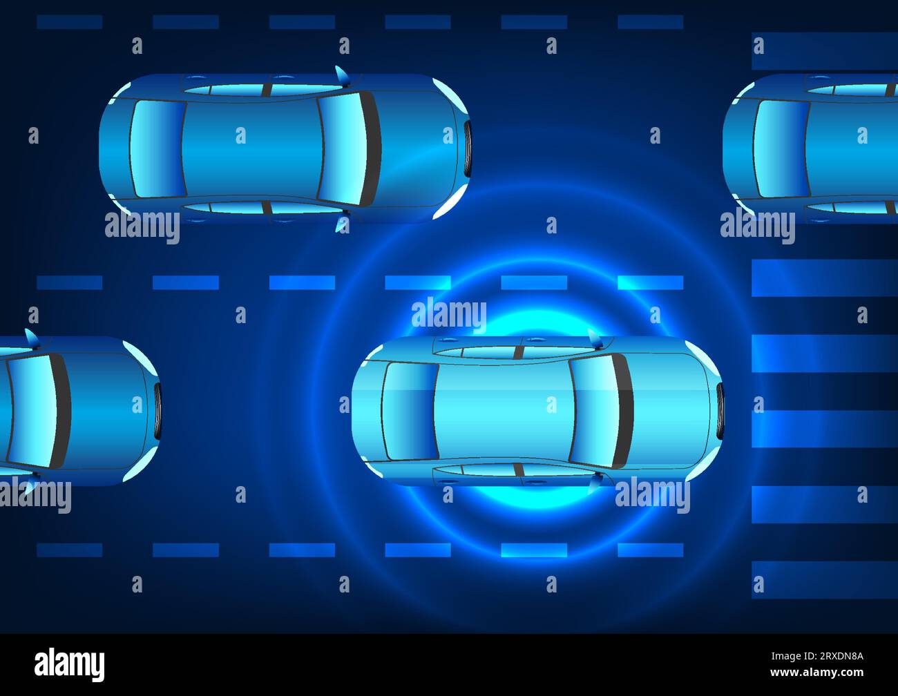 Car technology that has an alert system around the car when other cars