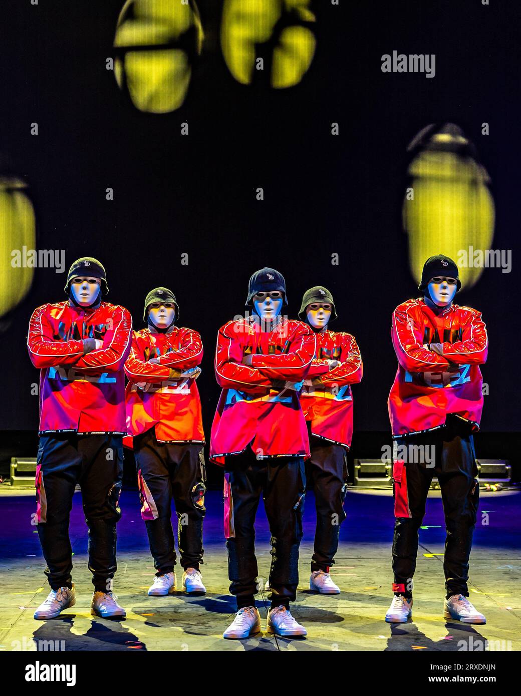 Las Vegas, USA. 24th Sep, 2023. The Jabbawockeez perform on the Downtown Stage during day three of the Life is Beautiful Music Festival held in Downtown Las Vegas, NV on Sept. 24, 2023. (Photo by Alive Coverage/Sipa USA) Credit: Sipa USA/Alamy Live News Stock Photo
