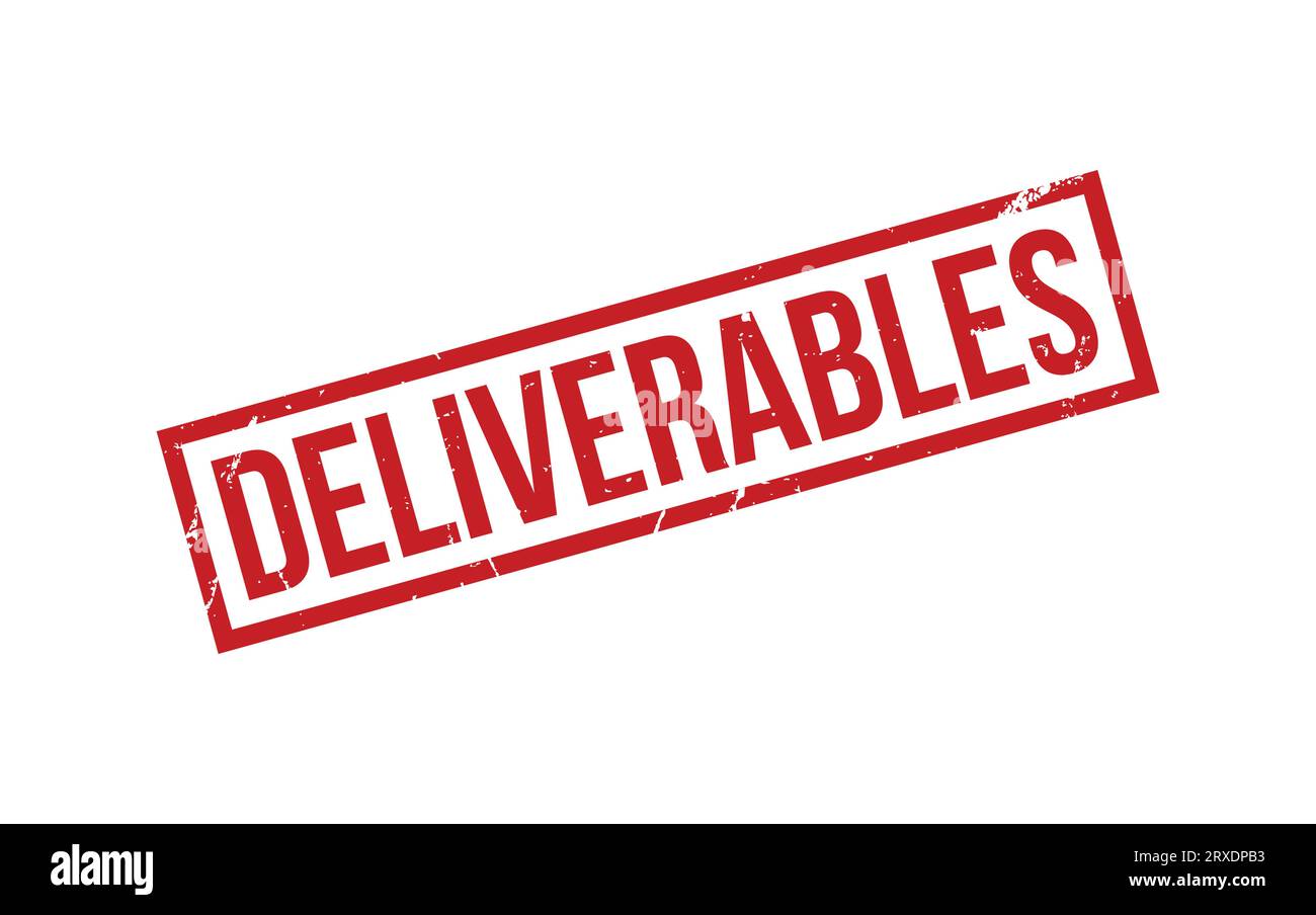 Deliverable Lettering Red Deliverables Rubber Stamp Seal Vector Stock Vector Image & Art - Alamy