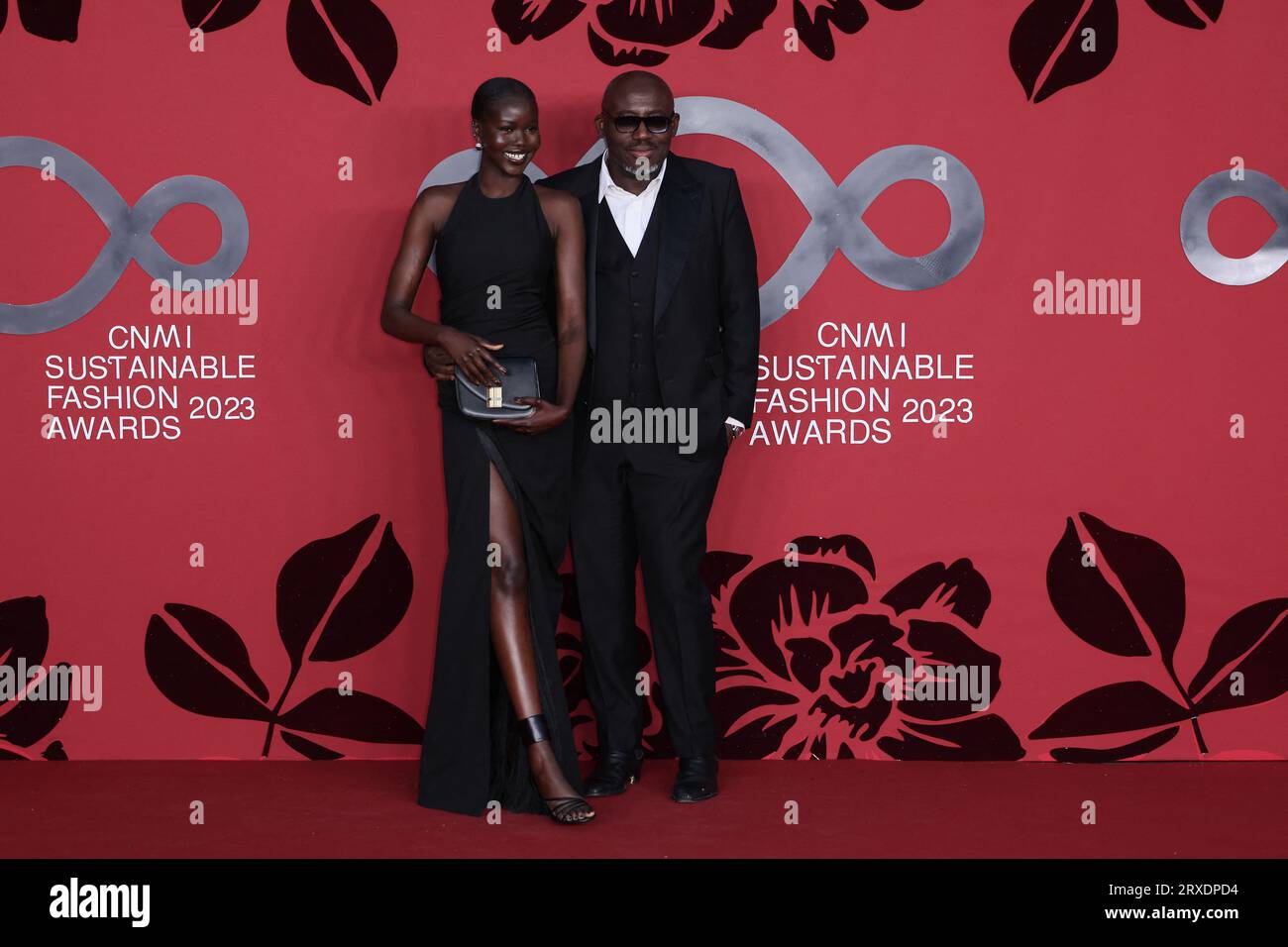 Edward Enninful, Adut Akech attend the CNMI Sustainable Fashion Awards ...