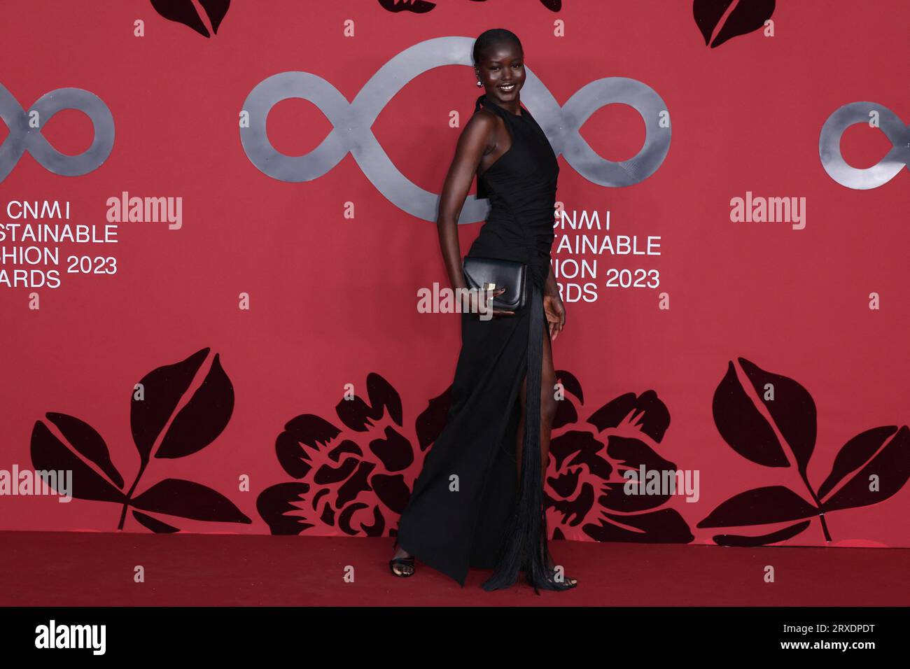 Adut Akech attends the CNMI Sustainable Fashion Awards 2023 during the ...