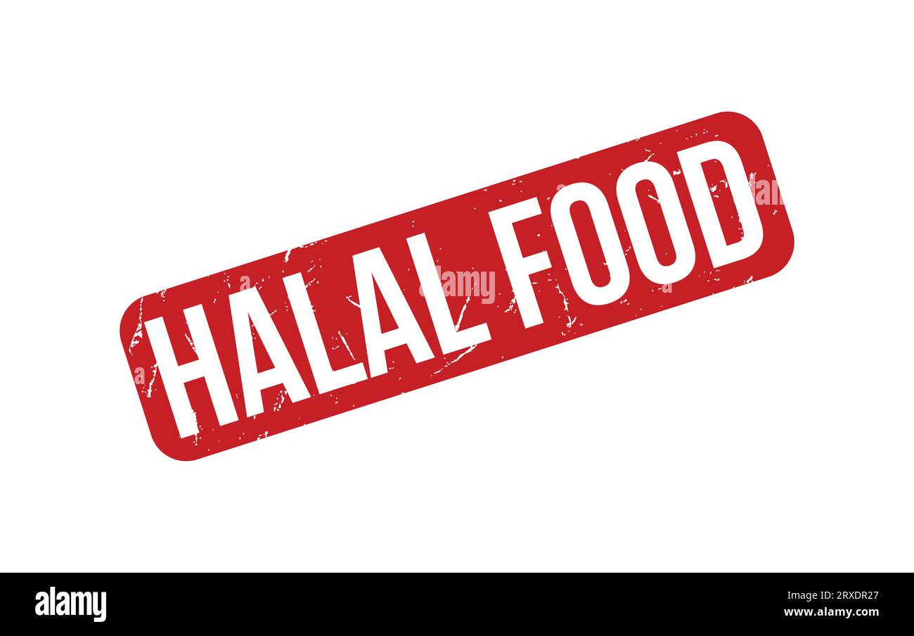 Halal Food rubber grunge stamp seal vector Stock Vector Image & Art - Alamy