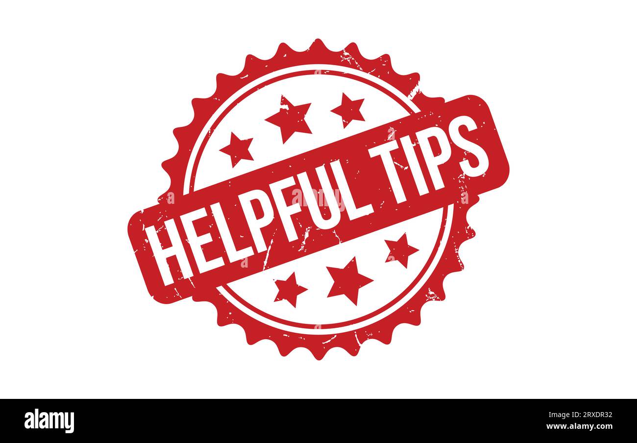 Helpful Tips rubber grunge stamp seal vector Stock Vector