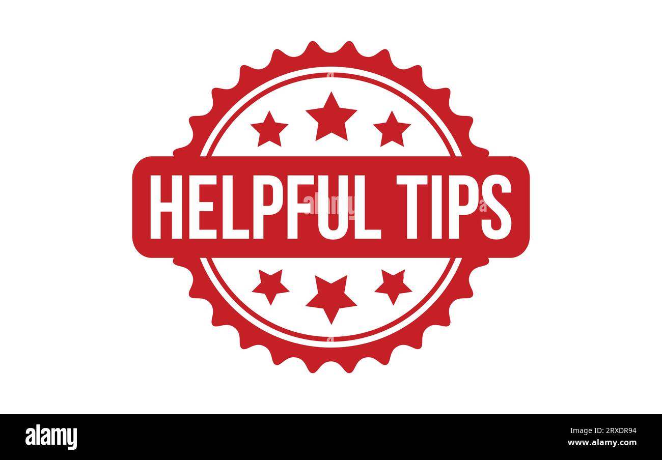 Helpful Tips rubber grunge stamp seal vector Stock Vector