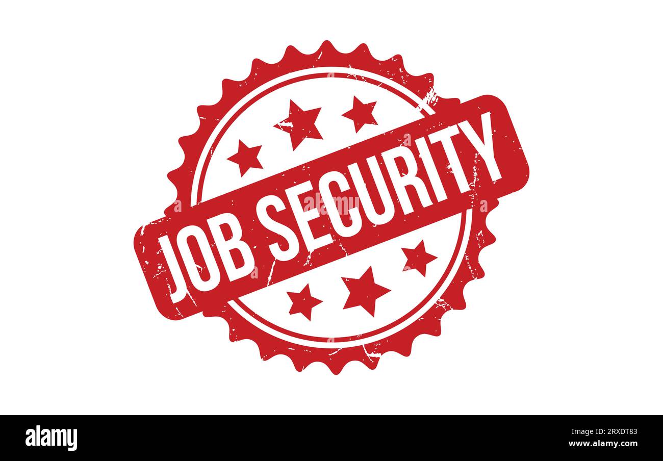 Job Security rubber grunge stamp seal vector Stock Vector Image & Art