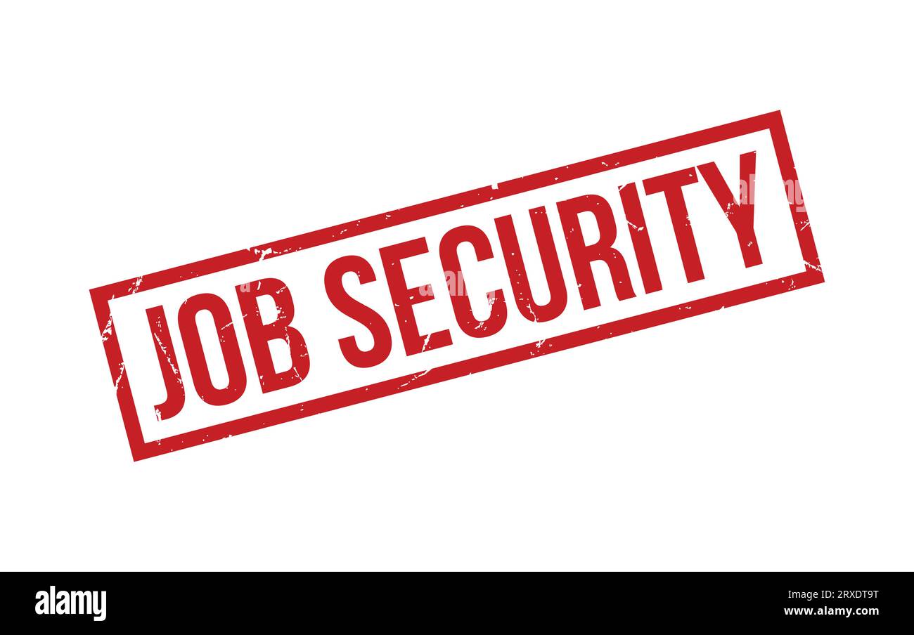 Red Job Security Rubber Stamp Seal Vector Stock Vector Image & Art Alamy