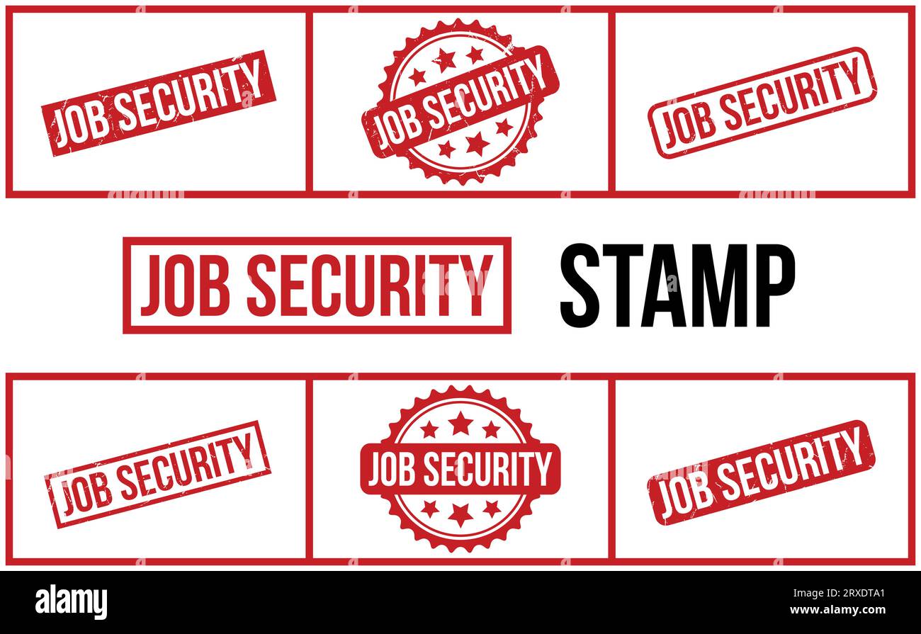 Job Security Rubber Stamp Set Vector Stock Vector Image & Art - Alamy