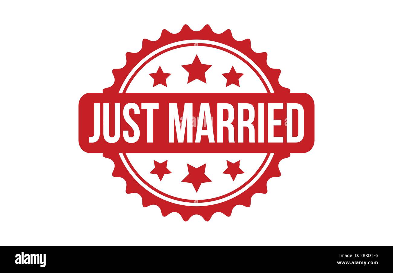 Just Married Rubber Grunge Stamp Seal Vector Stock Vector Image And Art Alamy