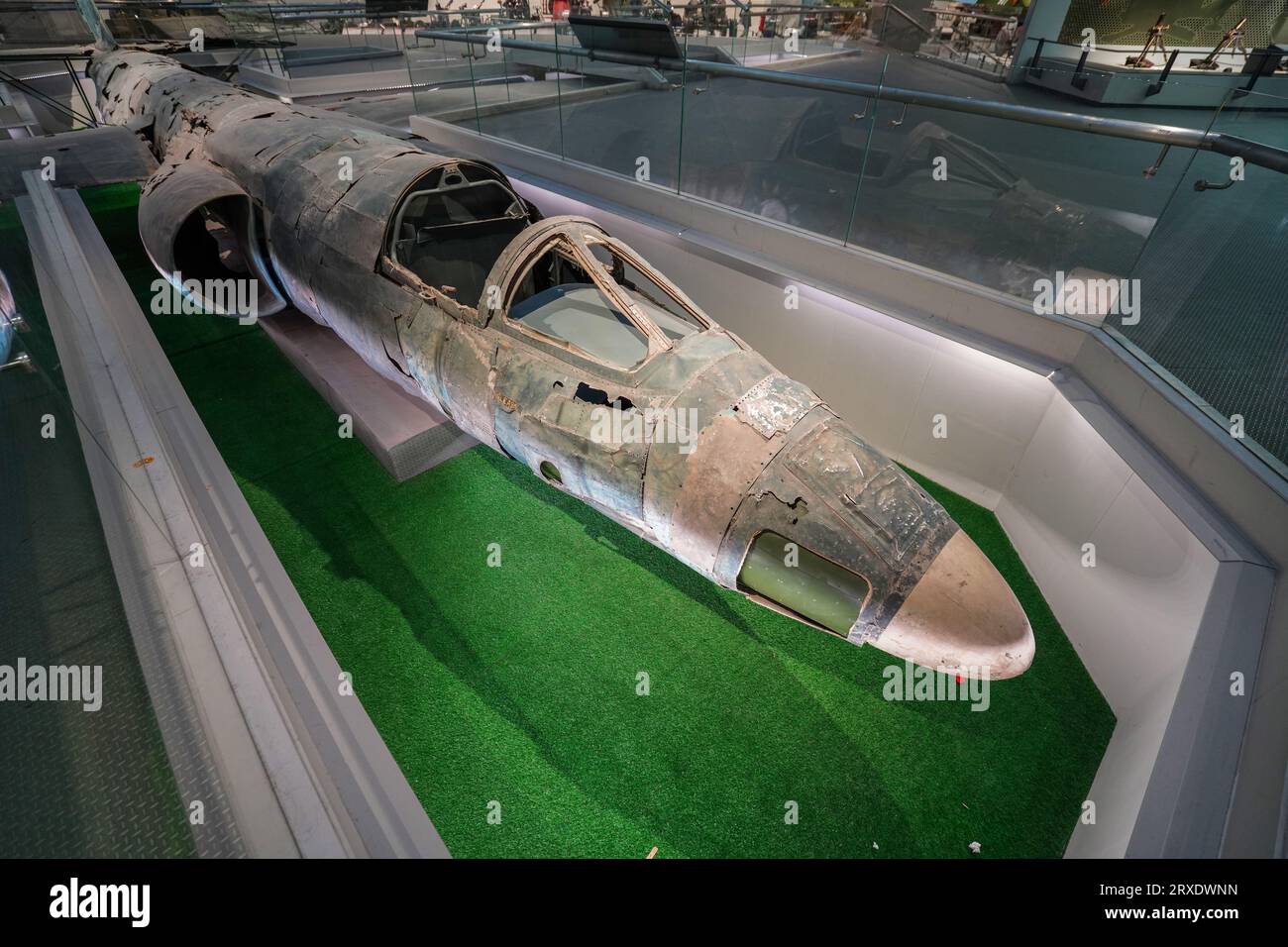 Beijing China, January 24, 2023: The wreckage of a US made U-2 high-altitude reconnaissance aircraft, Military Museum of the Chinese People's Revoluti Stock Photo