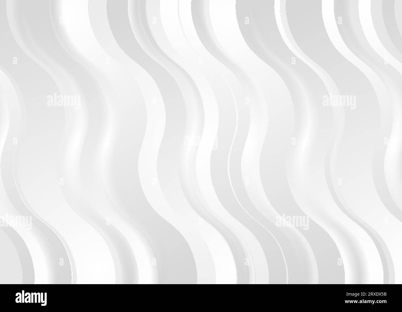Grey and white abstract waves minimal tech background. Vector design ...