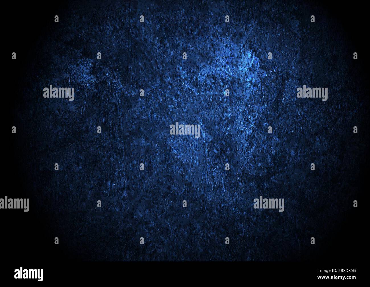 Dark blue grunge textural concrete wall background. Vector design Stock Vector
